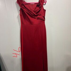 Enfocus Studio Strapless Red Dress